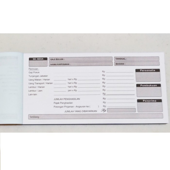 

Flashshow Slip Gaji NCR 2 Ply (50 set) Ukuran 1/3 F4