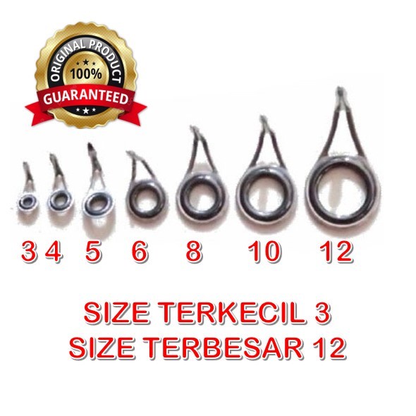 oseg size  3 4 5 6 8 10 12 ring guide / marit / osek / cincin pct / osek / ring pct bahan stainless 