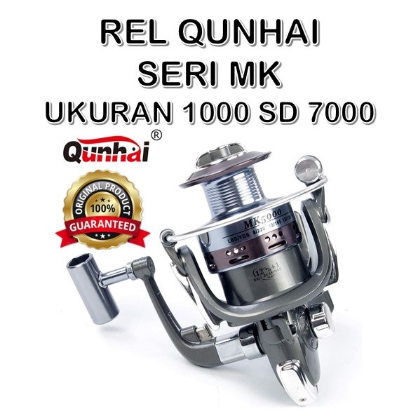 Spinning Reel Qunhai MK 1000 2000 3000 4000 5000 6000 7000 Bagus Kuat One Way Bisa Untuk Kolam sunga