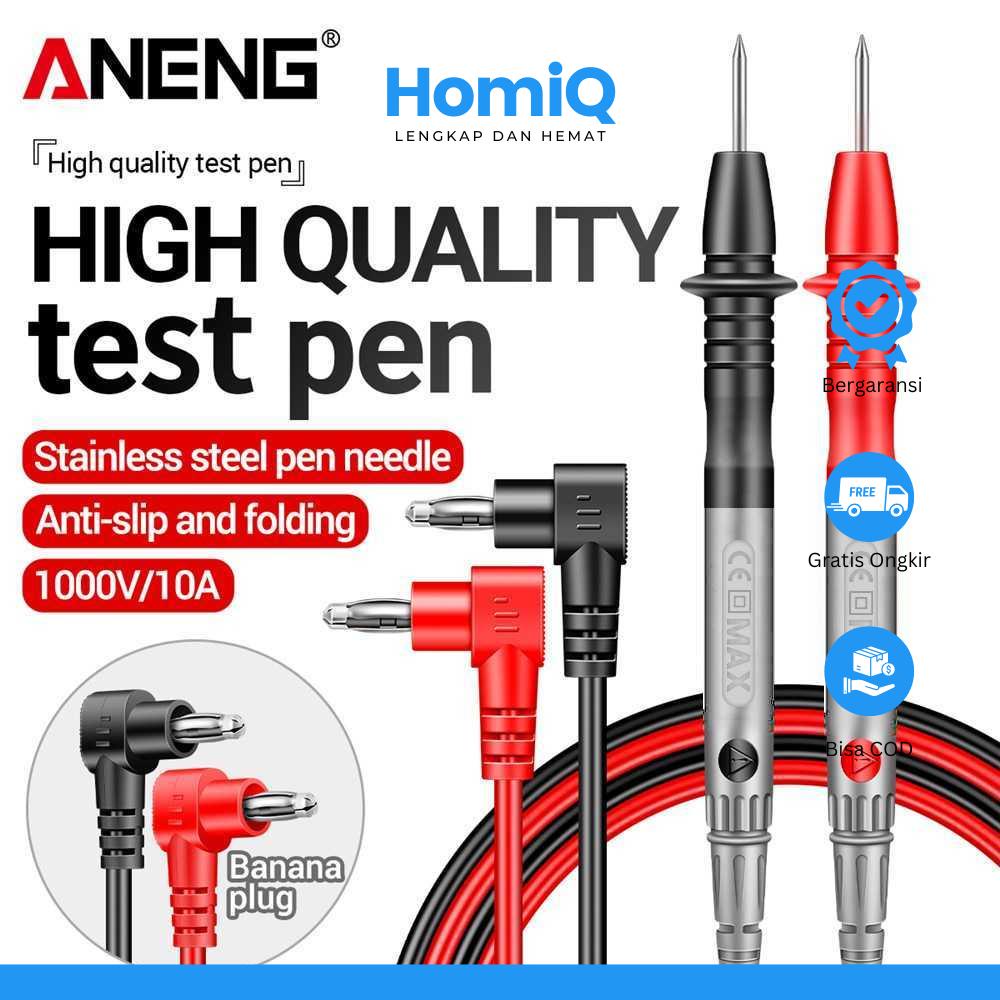 HomiQ ANENG Kabel Multimeter Tespen Tester Lead Wire Retardant 10A 1000V - PT840