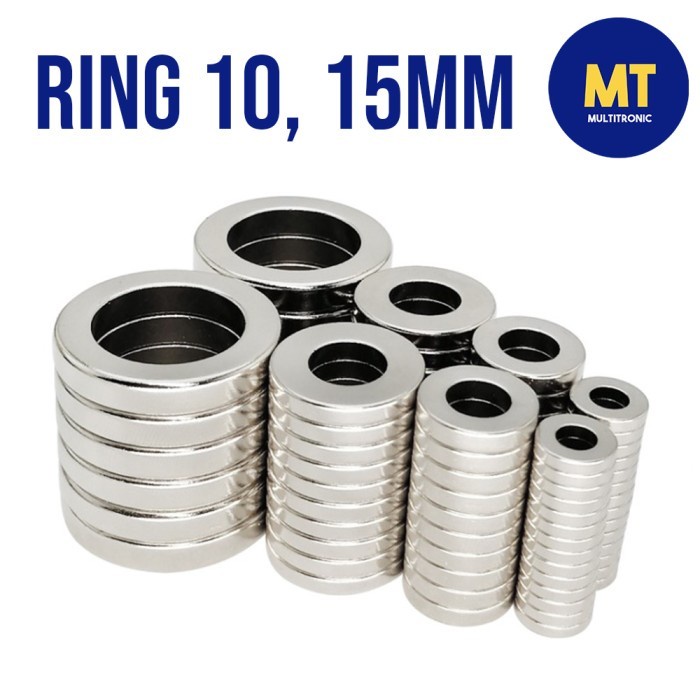 Flashshow Magnet Neodymium Ring Diameter 10mm dan 15mm