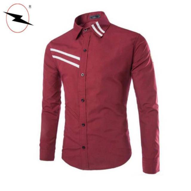 Vinnzz Kemeja Pria THUNDER baju pakaian hem cowok shopee1111 11.11