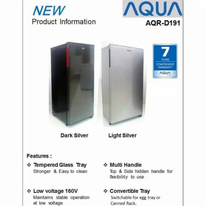 KULKAS AQUA JAPAN AQR D191