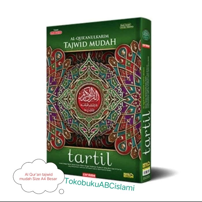 ALQURAN TAJWID MUDAH TARTIL CORDOBA SIZE A4 BESAR - ALQURAN TAJWID KODE 1101