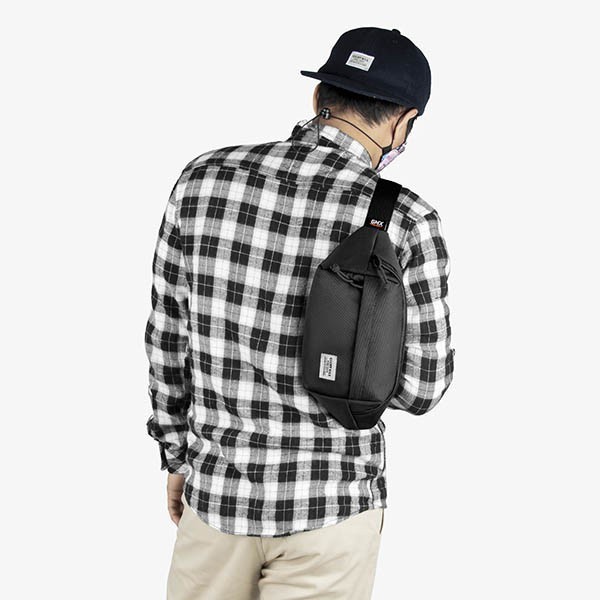 PROMO TERBARU Geoff Max - Vermin Black Sling Bags Tas Selempang Waistbag Tas Pinggang Tas Pria