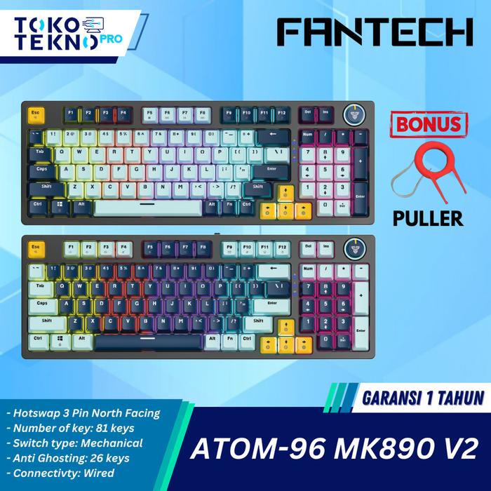 KODE A Fantech Atom63 / Atom-63 Mizu / Atom81 / Atom-81 Mizu / Atom96 / Atom-96 Mizu / MK874-V2 /