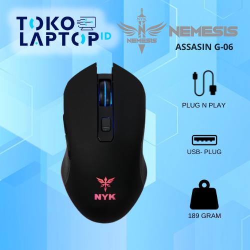 KODE A NYK Nemesis G-06 / G06 Assasin Wired Gaming Mouse LED LIghting
