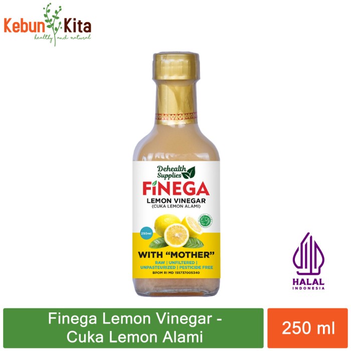 

Vinega Lemon Vinegar with The Mother 250ml (Cuka Lemon Alami)