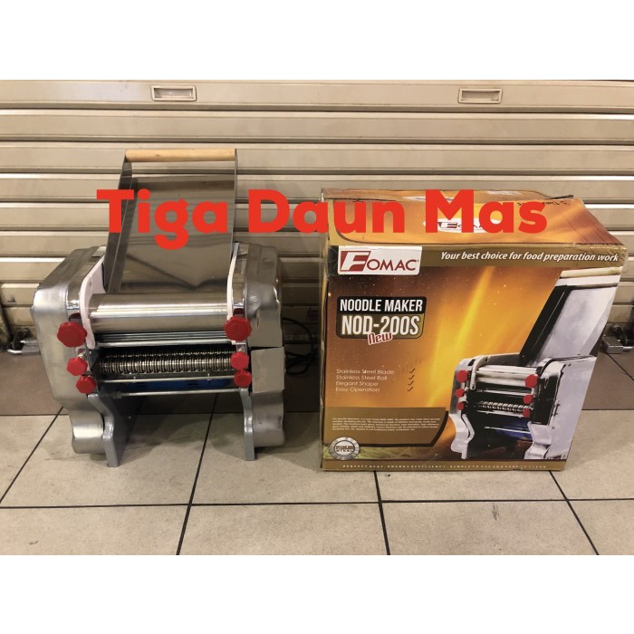 Mesin penggiling mie listrik Stainless Fomac / Mesin cetak mie listrik