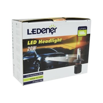 Ledener Lampu Headlight Mobil Led H4 Hi/Lo Bagus Berkualitas Garansi