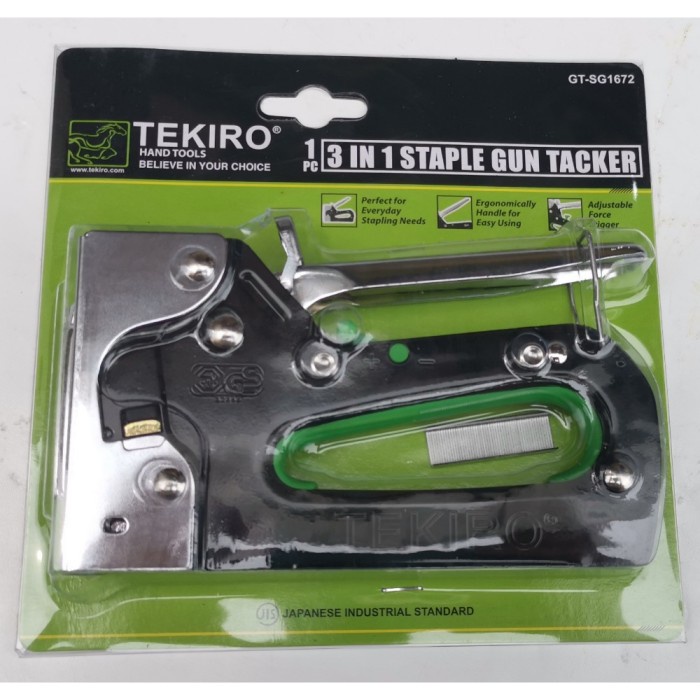 

Tekiro Staples tembak 6 14 mm Staple gun tacker 3 in 1 Steples JOK - Bev