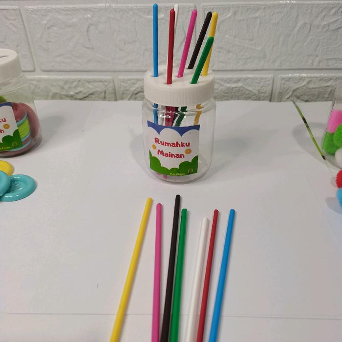 STICK BUSY JAR MAINAN MONTESSORI
