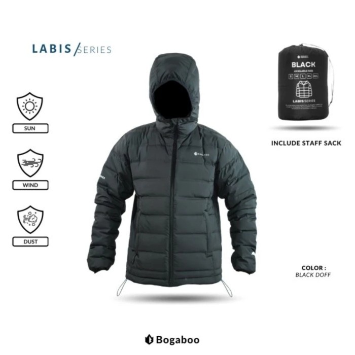 jaket gunung bulu Angsa goose down peak bogaboo insulated FP 800 tebal ultralight jacket pocketable