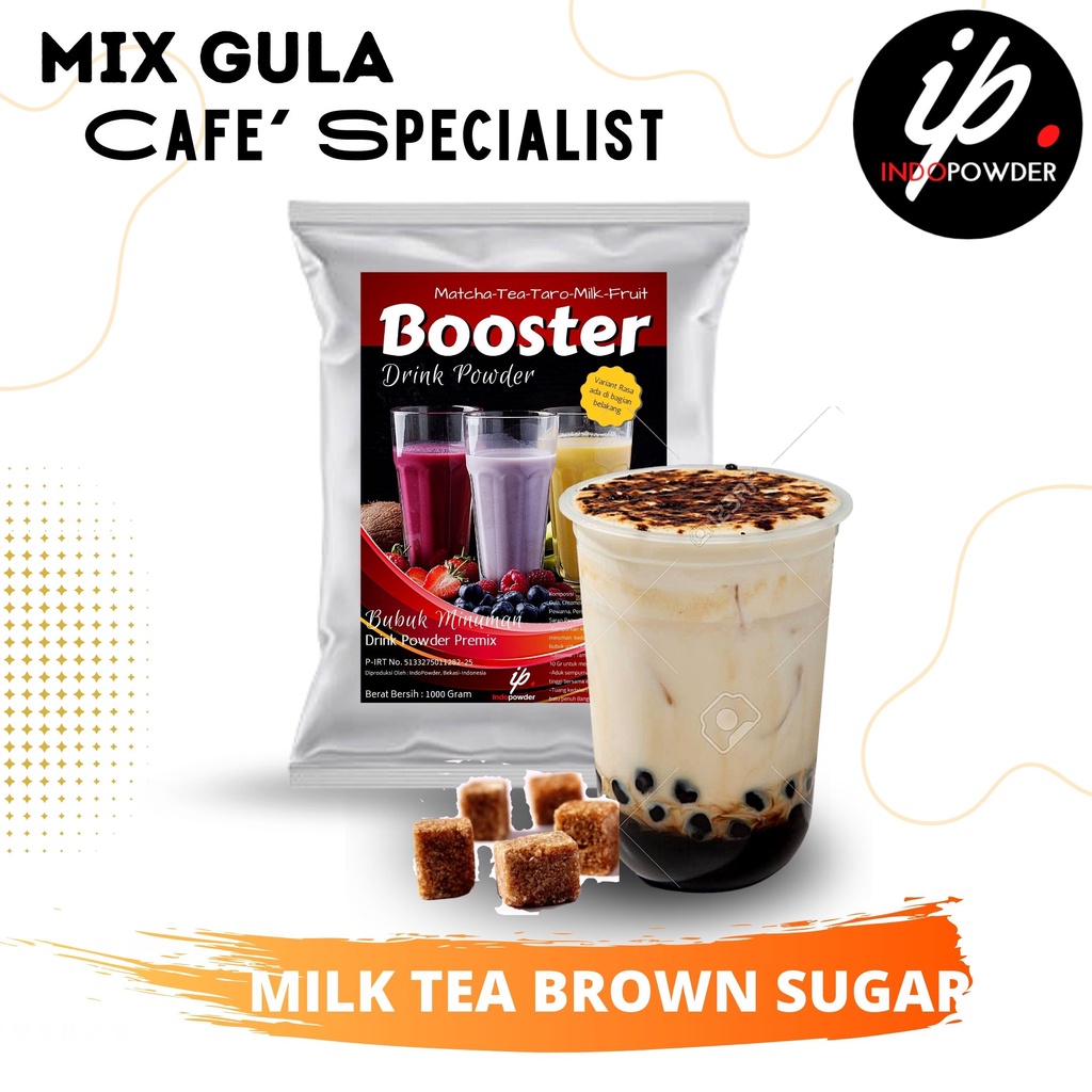 

IP Bogor - Bubuk Minuman Rasa MILK TEA BROWN SUGAR 1Kg Untuk Cafe, Waralaba dan Resto