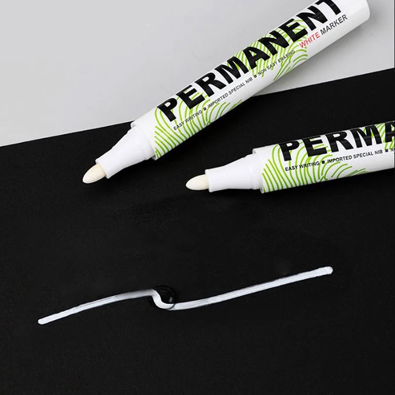 

WHITE MARKER Spidol Ban Permanen Oil Based Marker Waterproof 2mm - SNE-828