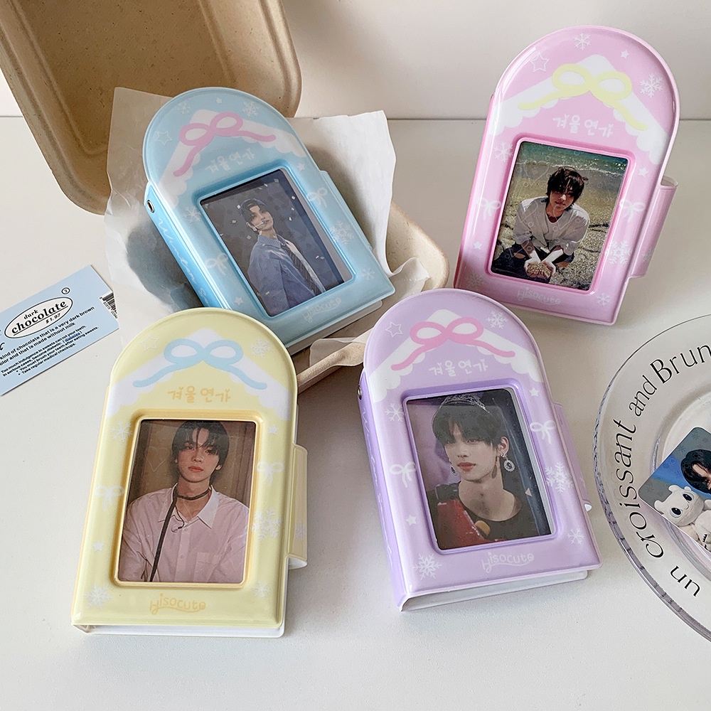 

40 PP Pockets Candy Color Bowknot Photo Card Pouch Style Album for 3 Inch Mini Handy Instax Name