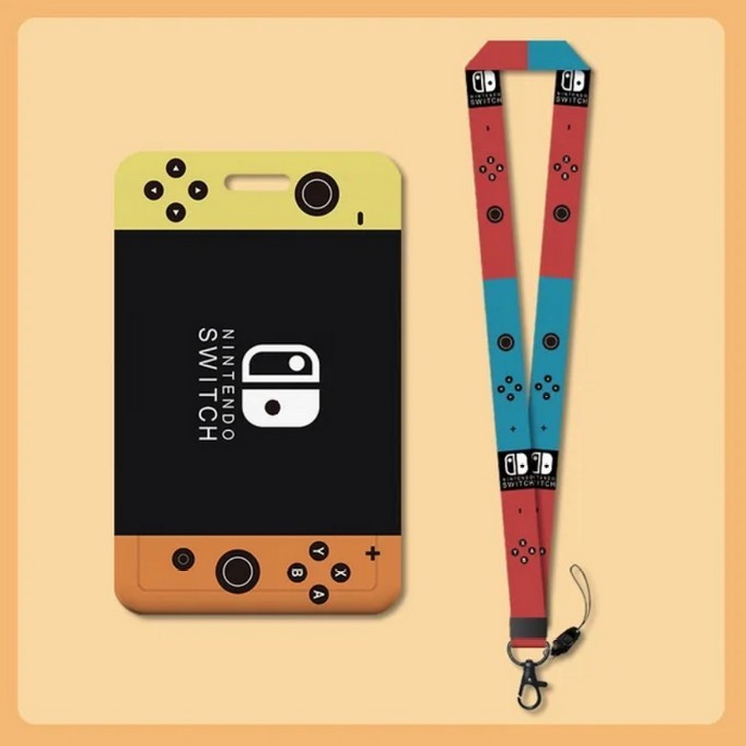 

gantungan kartu id card name tag tali leher holder nintendo style Kode 167