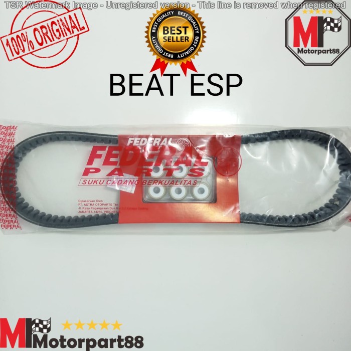 VAN BELT V BELT FANBELT PAKET BEAT ESP BEAT POP ESP K44 ORI FEDERAL