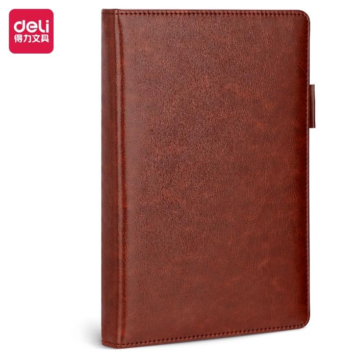 

Deli Leather Cover Notebook / Buku Catatan Sampul Kulit A5 180 Lembar Desain Elegan 22298 Kertas