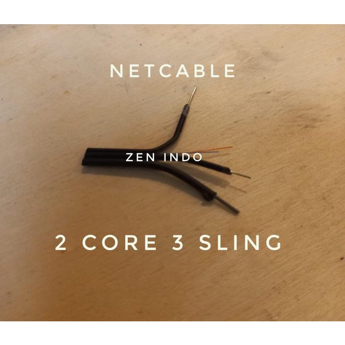 terbaru  kabel fo fiber optik 2 core 3 sling dropcore 2 core 3 sling outdoor 1000 meter ready