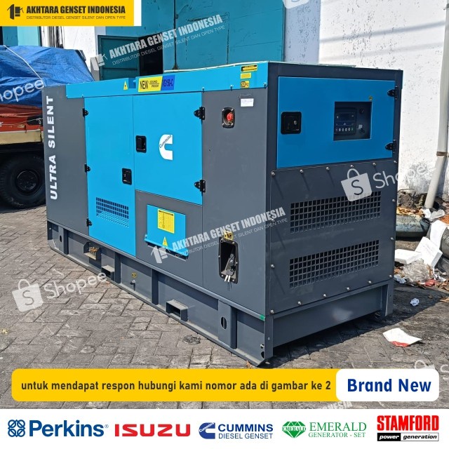 CUMMINS -  Genset  100 KVA ULTRA SILENT + Bisa Custom panel ATS AMF