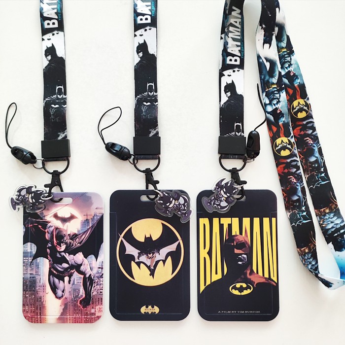 

ID Card Holder Name Tag Lanyard / Kalung Wadah Kartu Identitas Tapping Batman DC Superheroes