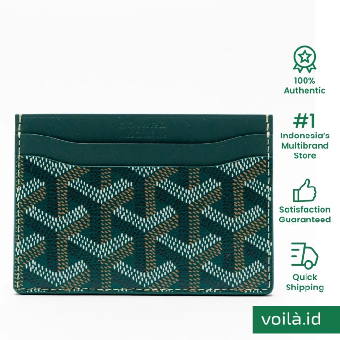

Goyard Saint Sulpice Card Holder Green Kode 403