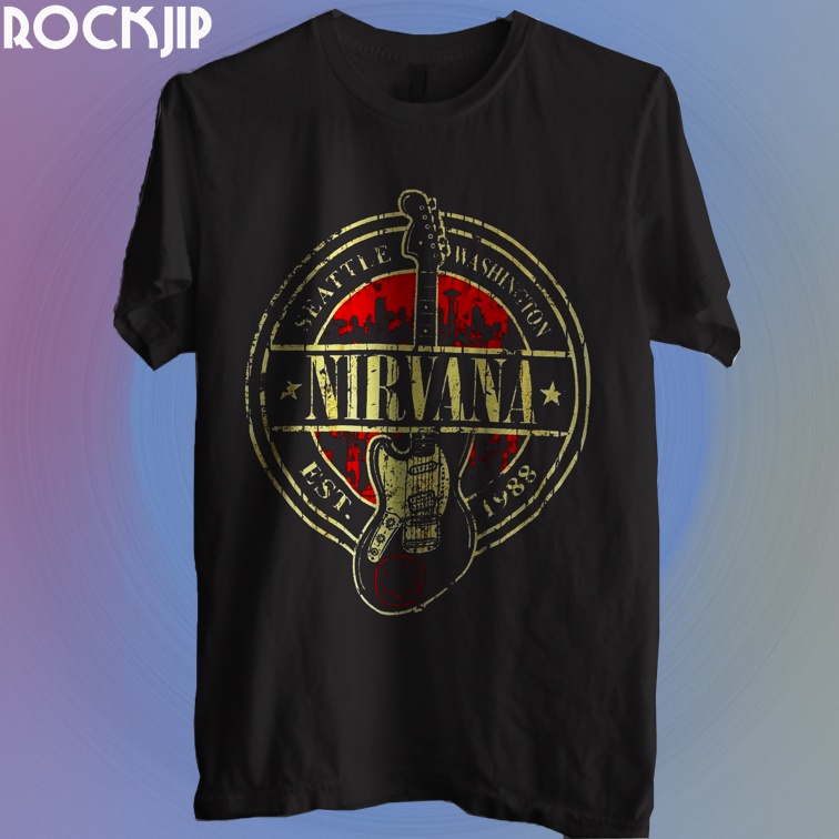 Jual Kaos Baju Distro Musik Band Rock Punk Indie Metal Pria Wanita Original Second Nirvana Bandung M