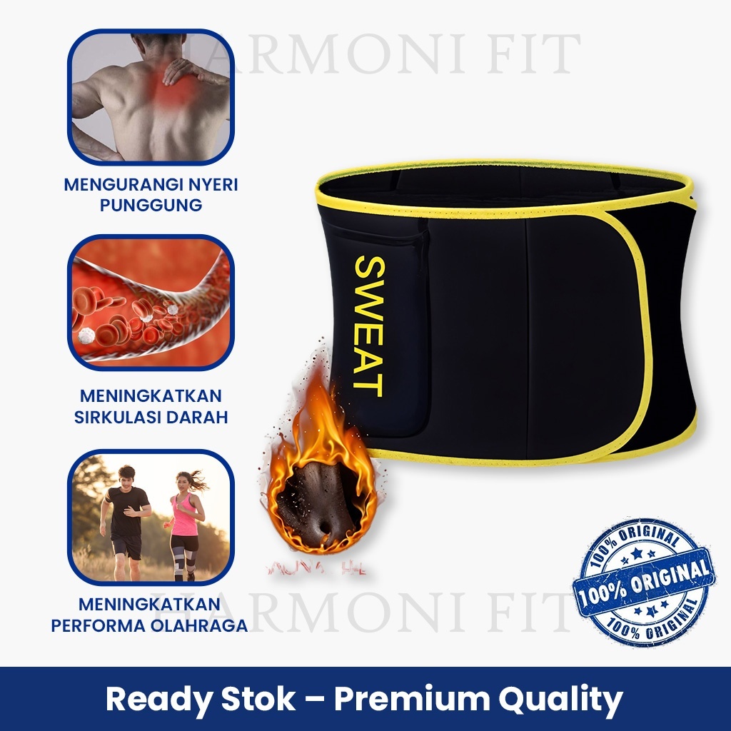 Korset Pelangsing Pinggang Mengecilkan Perut Pria Wanita Pembakar Lemak Perut Buncit Korslet