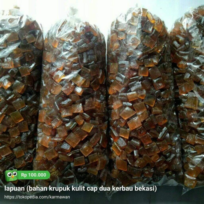 

Lapuan (Bahan Krupuk Kulit Sapi) 1Kg Standar