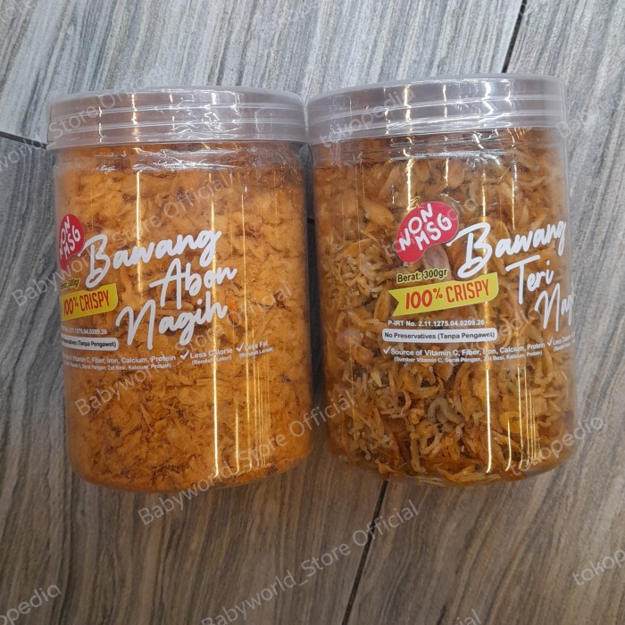 

Bawang Abon Nagih Abon Ayam/ Abon Sapi / Bawang Teri Nagih Non MSG 300gr