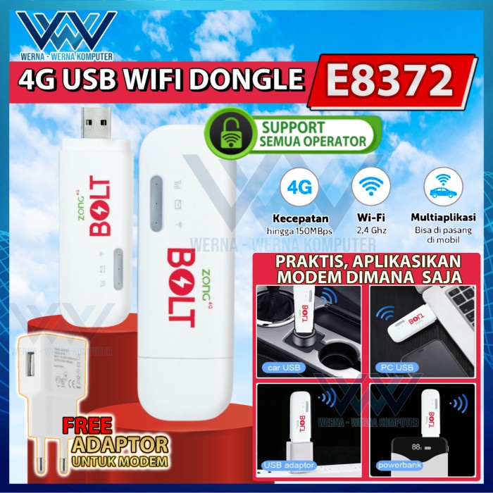 Modem Wifi USB E8372 Wingle 4G LTE Unlock All Operator