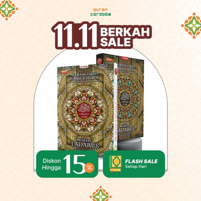 

Ready Al Quran Tajwid Warna Dan Waqaf Ibtida Tadarus A4 Besar Cordoba