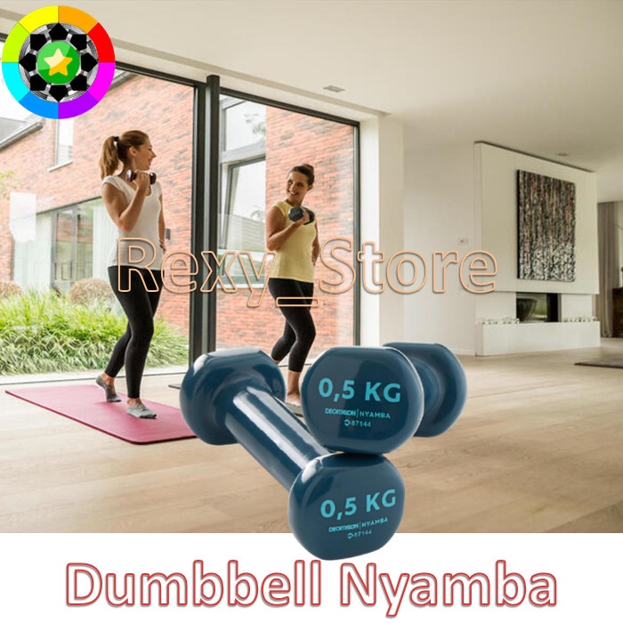 Barbel 0,5kg Dumbell fitness Toning Dumble Twin-Pack Sepasang Original