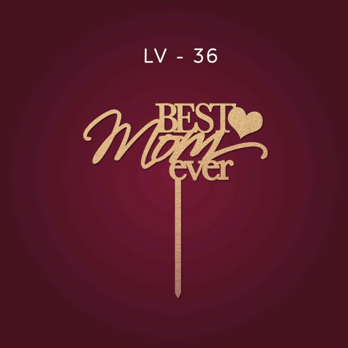 LV-36 CAKE TOPPER / HIASAN KUE /ACRYLIC TOPPER