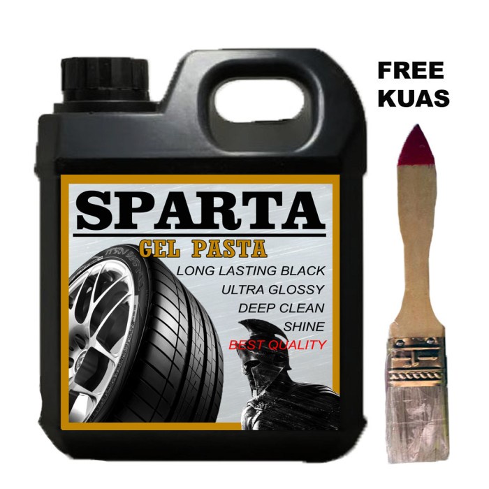 SPARTA PREMIUM GEL Semir Ban 1 liter / Pengkilap Ban / Penghitam Ban