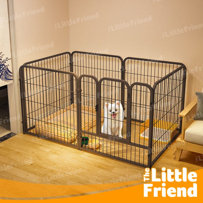 Kandang Pagar Lipat Hewan Anjing Kucing Puppy Kitten Indoor Outdoor