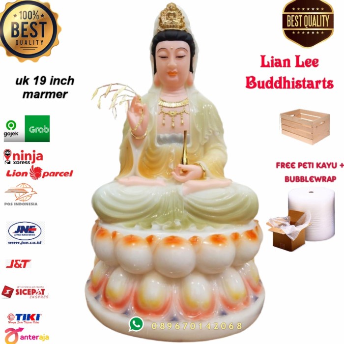 Patung Dewi Kwan Im 19 In Marmer Hanpaiyu Terjangkau