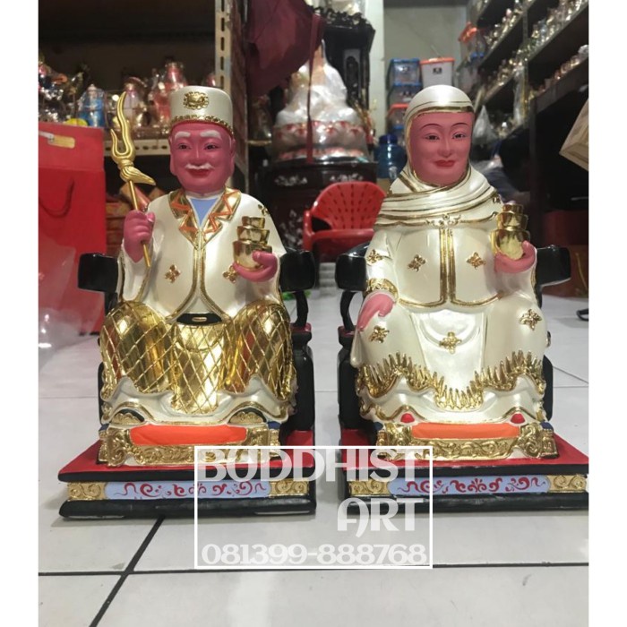 Svetlana Patung Dewa Datuk Datuk Kong Dan Datuk Po Pasangan 10 In Kayu