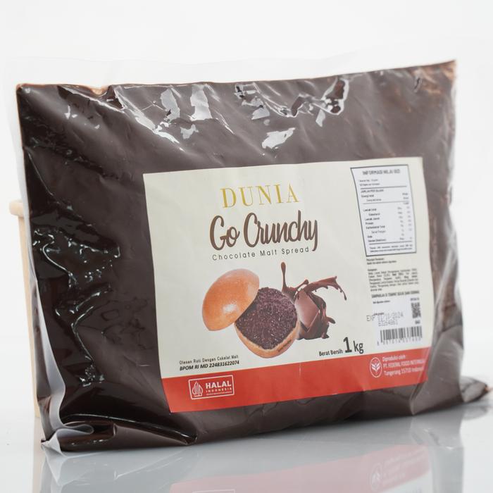

Dunia Go Crunchy Chocomalt 1kg Bag Kemasan Refill dari Jar Merah Cokelat Selai.