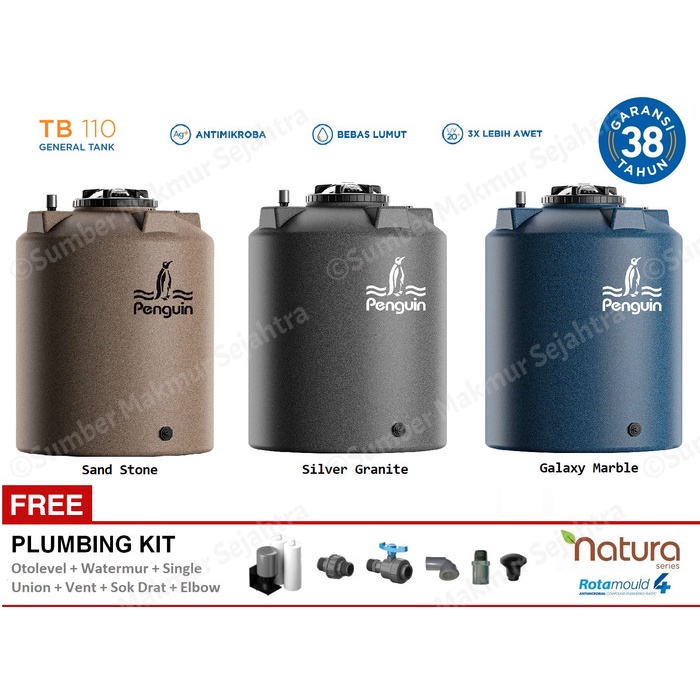 Tangki Air / Tandon / Toren Penguin 1050 Liter - Tb 110 (Tb110)