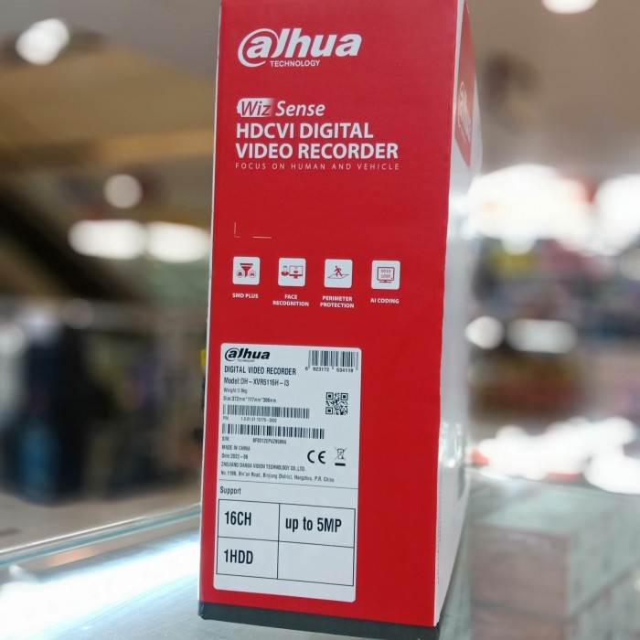 XVR DAHUA DVR DAHUA 16 5MP XVR5116HS i3