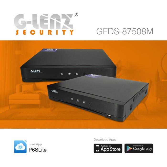 GLENZ CCTV DVR 8 5MP - GFDS 87508M (5MP)