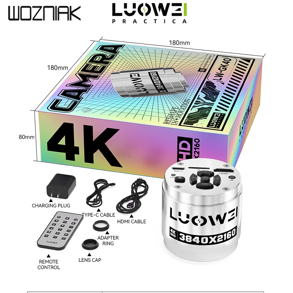 ELTRA LUOWEI 4K UHD Microscope Camera Ture 4K Industrial Electronic Digital Microscope for Phone