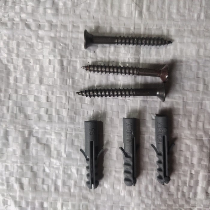 TIRAI PVC PLASTIK TRANSPARAN (TINGGAL PASANG)