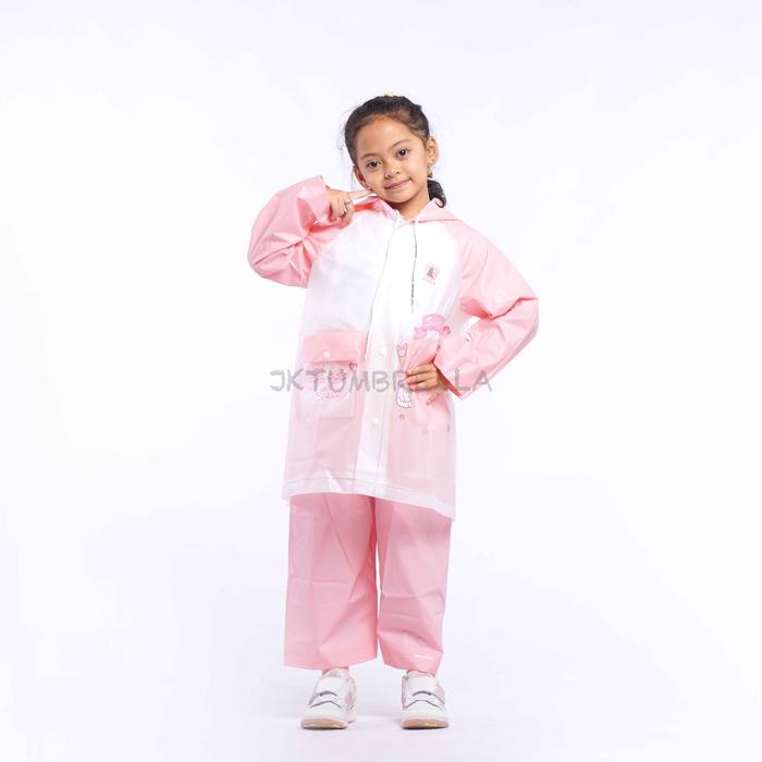 Jas Hujan Setelan Anak Motif Stiker DIY Nempel Sendiri 8111, 8211
