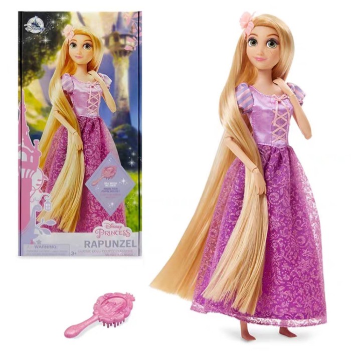 Mainan Barbie Disney Princess Classic Doll Rapunzel Ariel Original