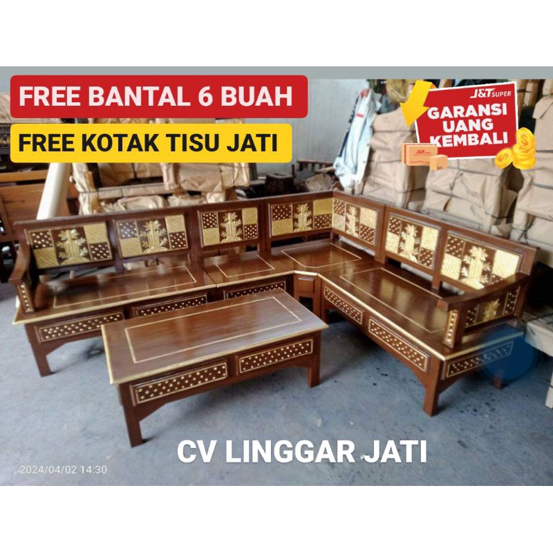 Mentah - Kursi Ruang Tamu Kayu Promo Kembang jati