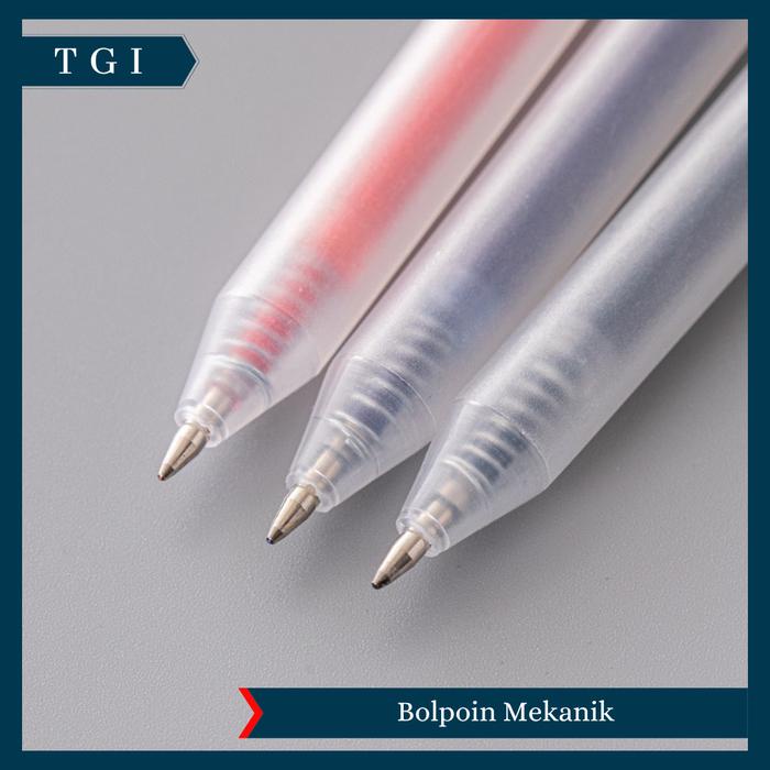 

Tgi - Alat Tulis Kantor Sekolah Bolpoin Gel Polos Hitam Merah Biru Pulpen Pena Gel Mekanik 0.5Mm