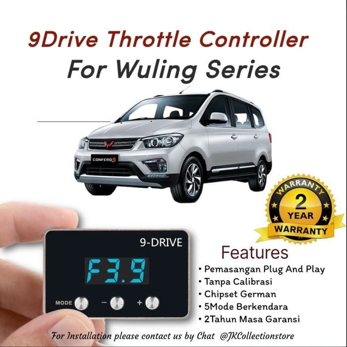 9 Drive Throttle Controller Wuling Confero Series Piggyback Remap